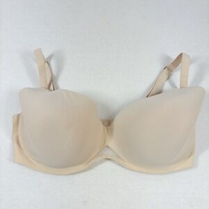 Soma Bra 36C Bodify Perfect‎ Coverage Beige Lined Underwire Gold Hardware